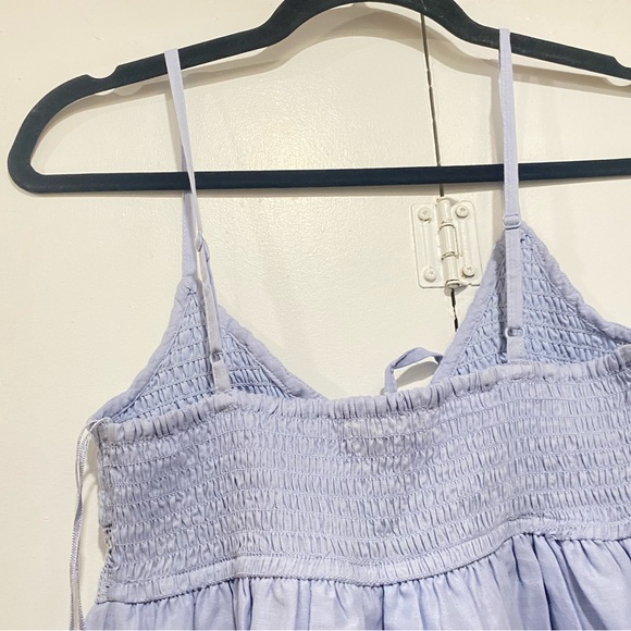 Aeropostale sundress light blue mini XSmall babydoll summer sleeveless tiered - Picture 4 of 7